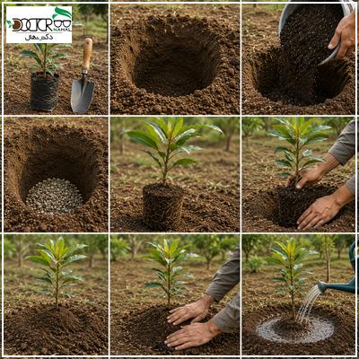 کاشت نهال ازگیل: (آموزش صفر تا صد کاشت درخت ازگیل)