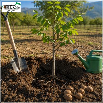 کاشت نهال گردو: (جدیدترین روش کاشت درخت گردو)